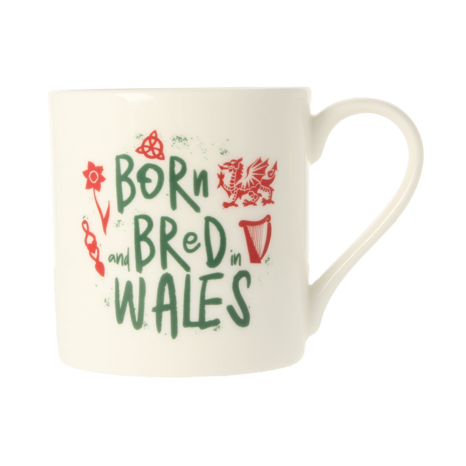 Born &amp; Bred In Wales Mug