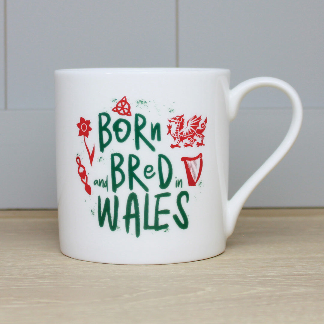 Born &amp; Bred In Wales Mug