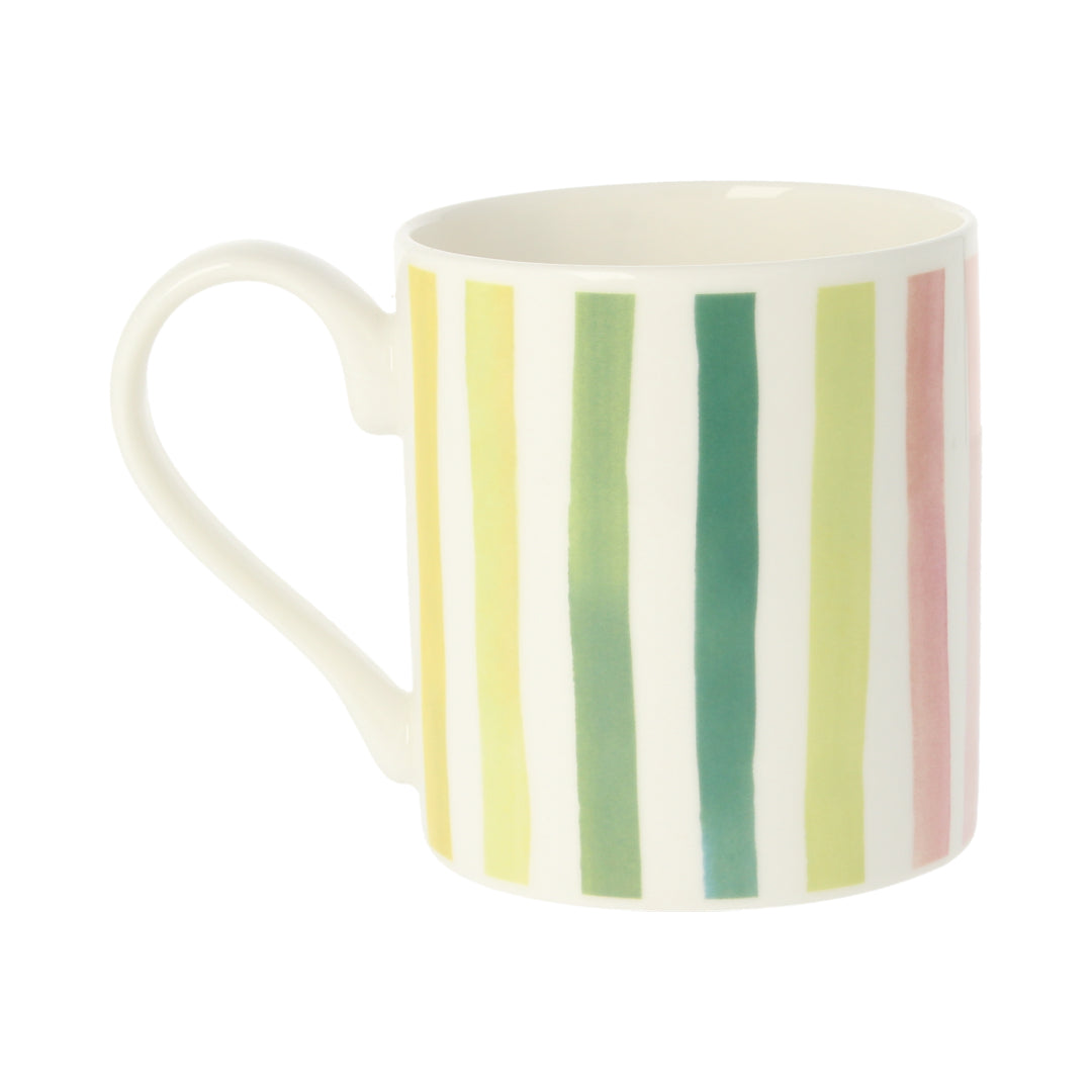 Market Stripe Celadon Mug