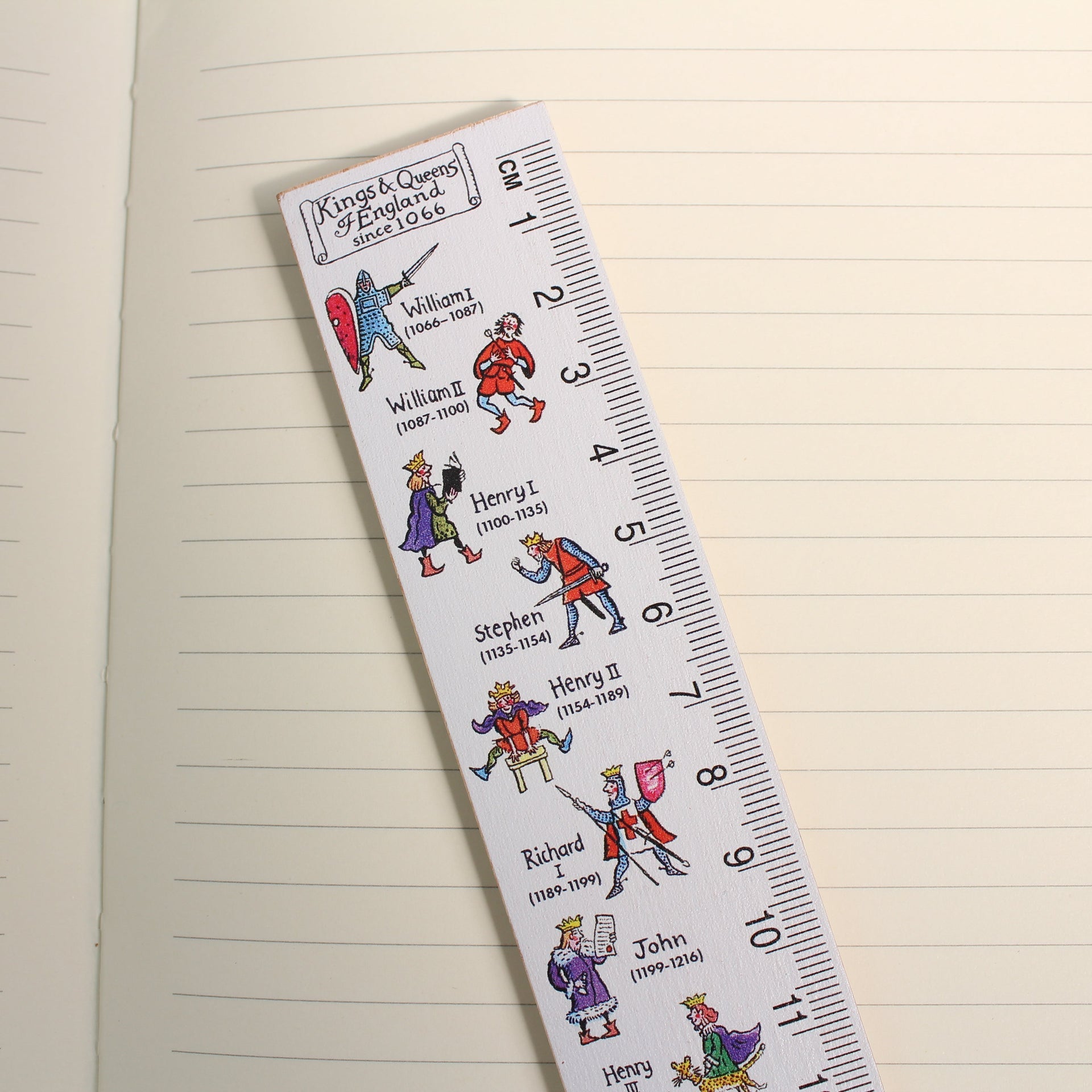 Kings & Queens of England Wooden Ruler