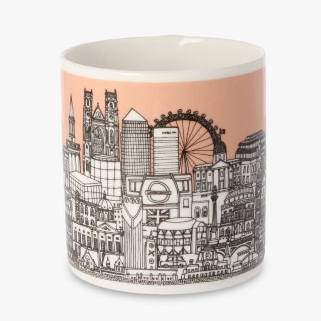 London Buildings Coral Mug