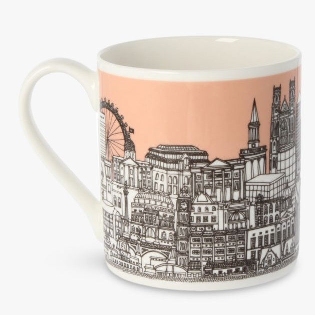 London Buildings Coral Mug