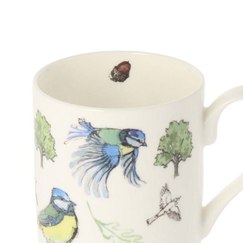 Five Blue Tit Mug