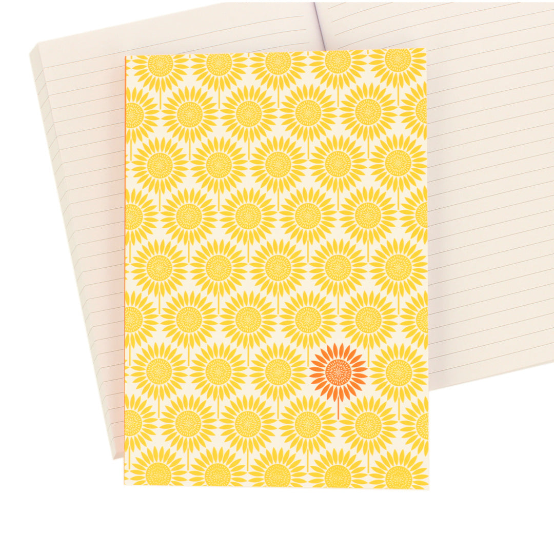 Sunflower A5 Softcover Notebook