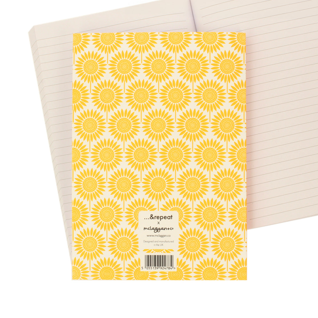 Sunflower A5 Softcover Notebook