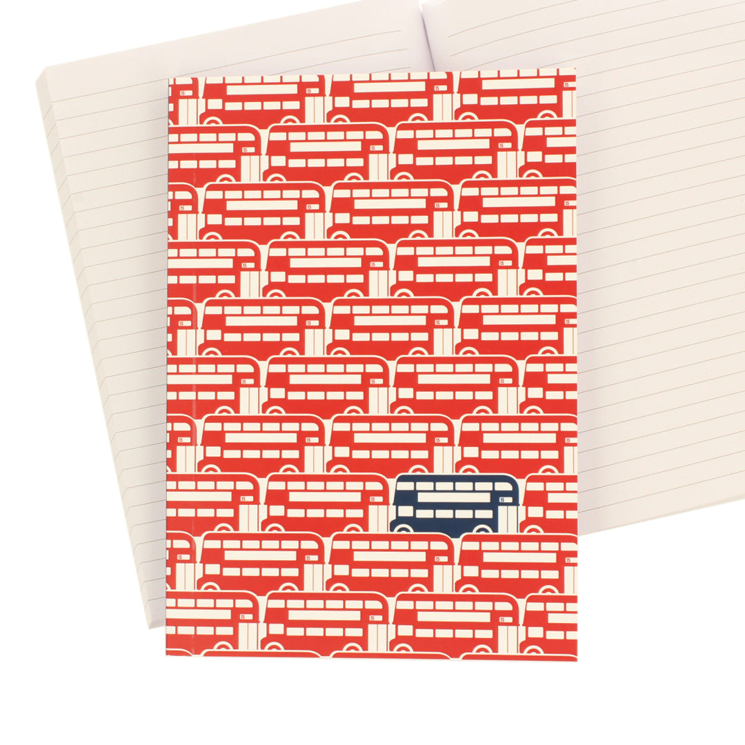 Red Bus A5 Softcover Notebook