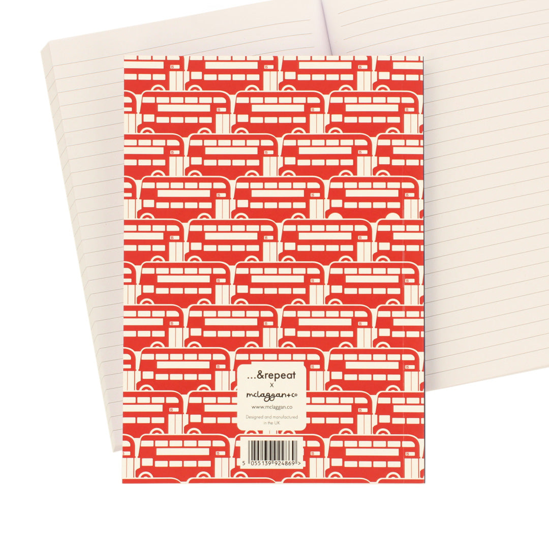 Red Bus A5 Softcover Notebook