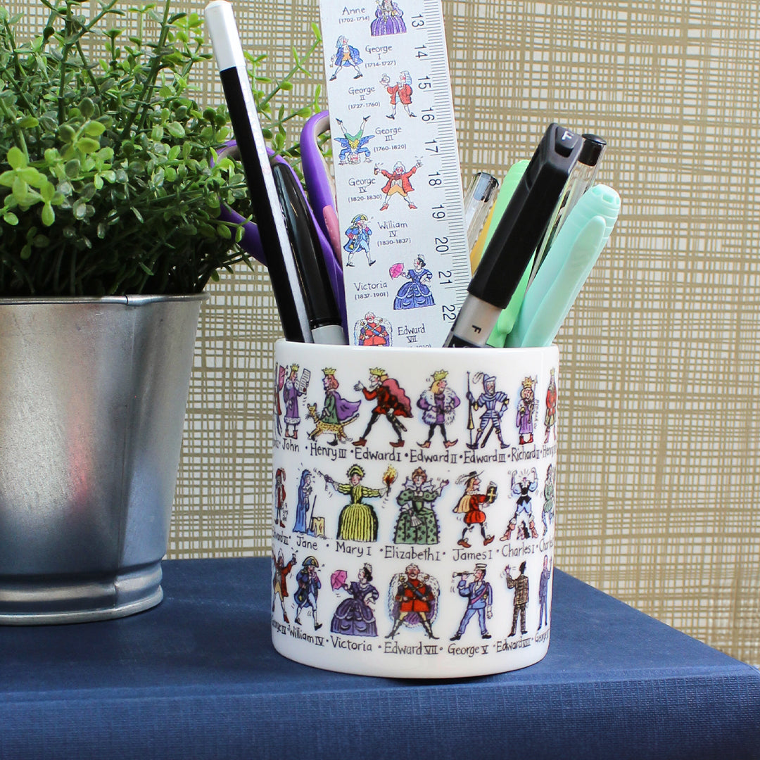 Kings & Queens of England Pen Pot