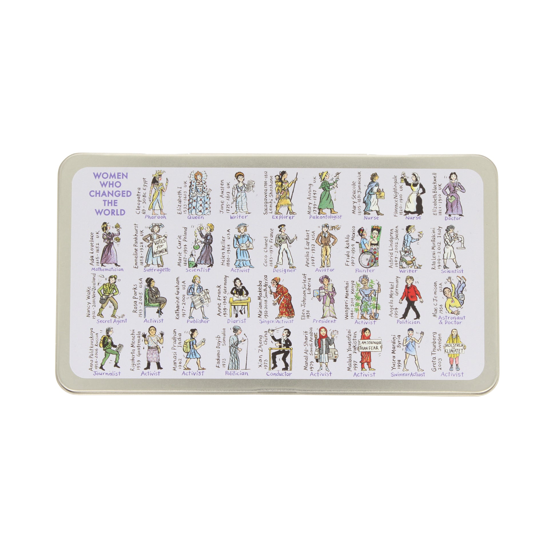 Women Who Changed the World Duo Pencil Tin