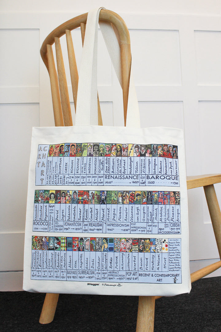 Art Chart Tote Bag