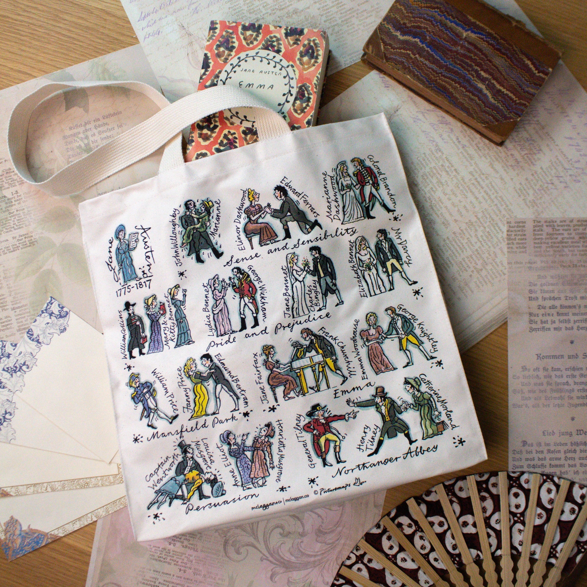 Jane Austen Tote Bag