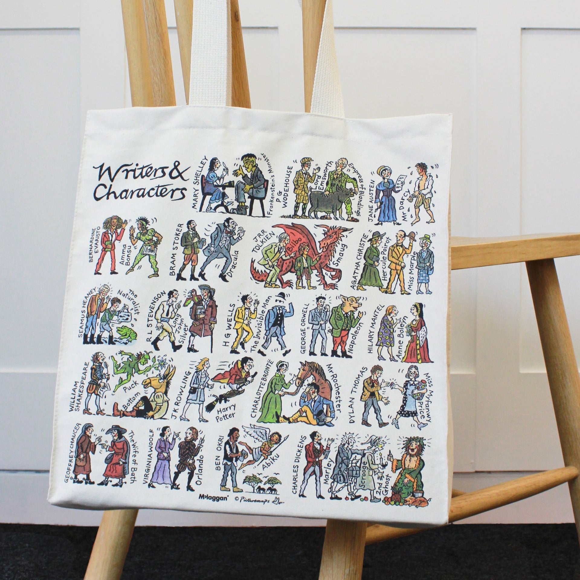 Writers & Characters Tote Bag