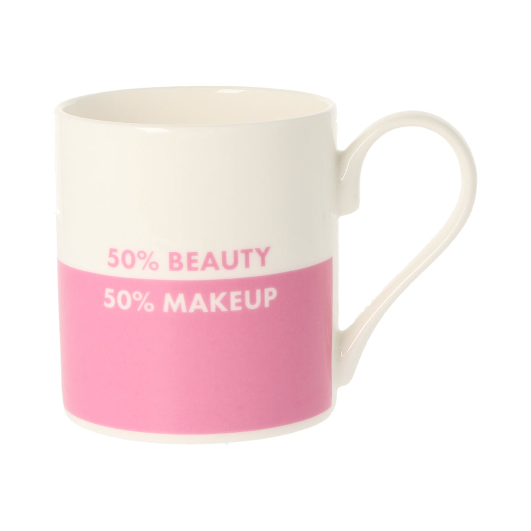 50% Beauty 50% Makeup Mug