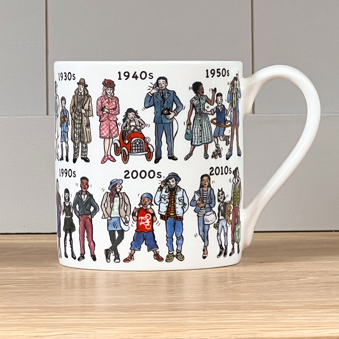 Fashion Through The Decades Mug