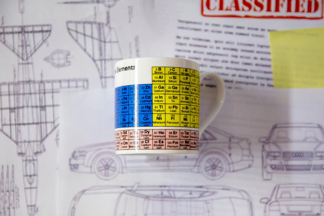 Periodic Table mug featured in James Bond film