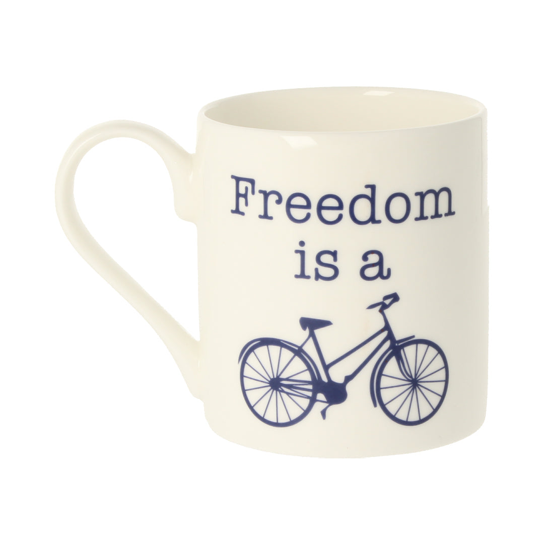 Freedom Is A Bike Mug