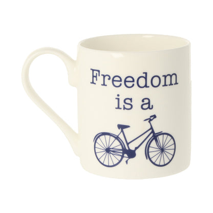 Freedom Is A Bike Mug