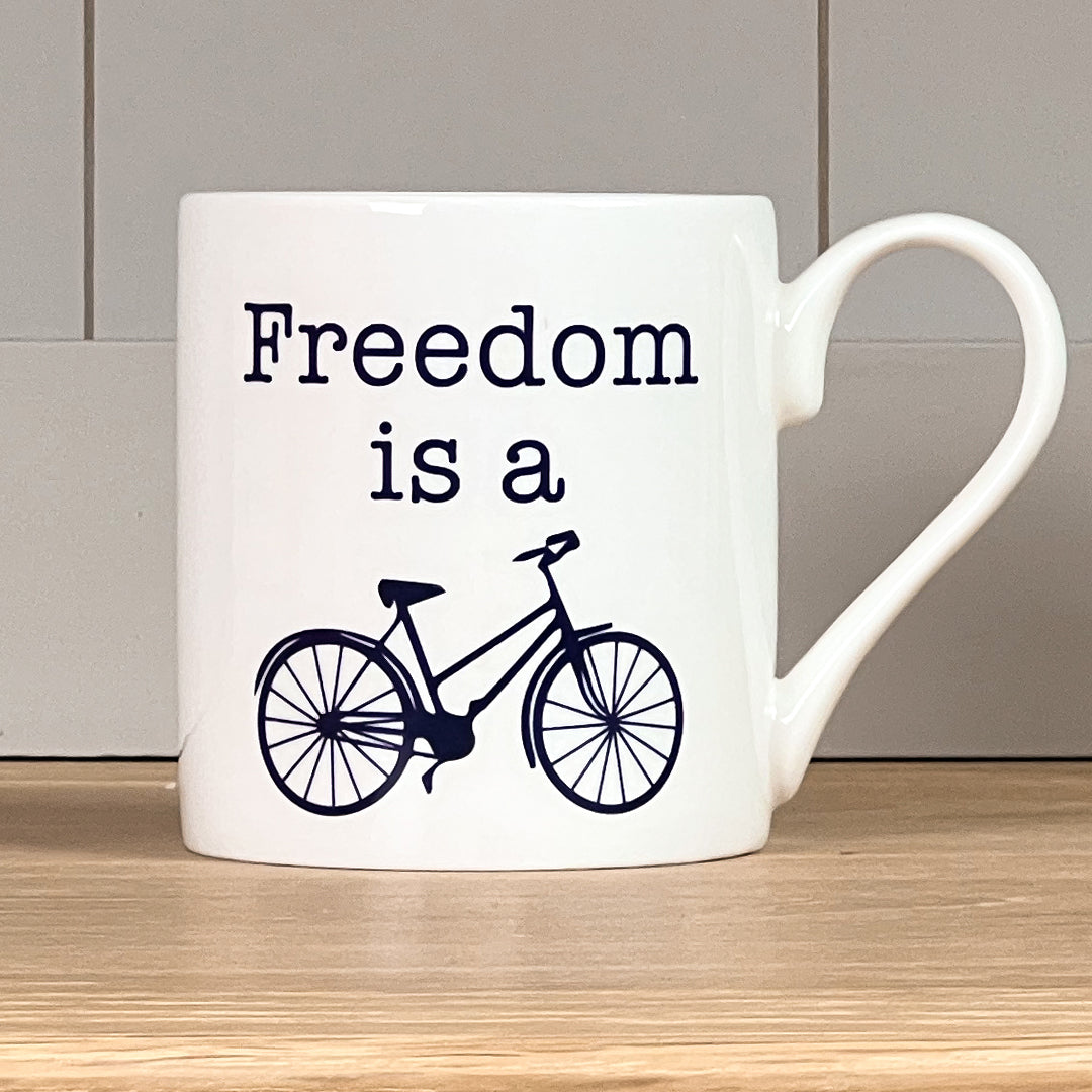 Freedom Is A Bike Mug
