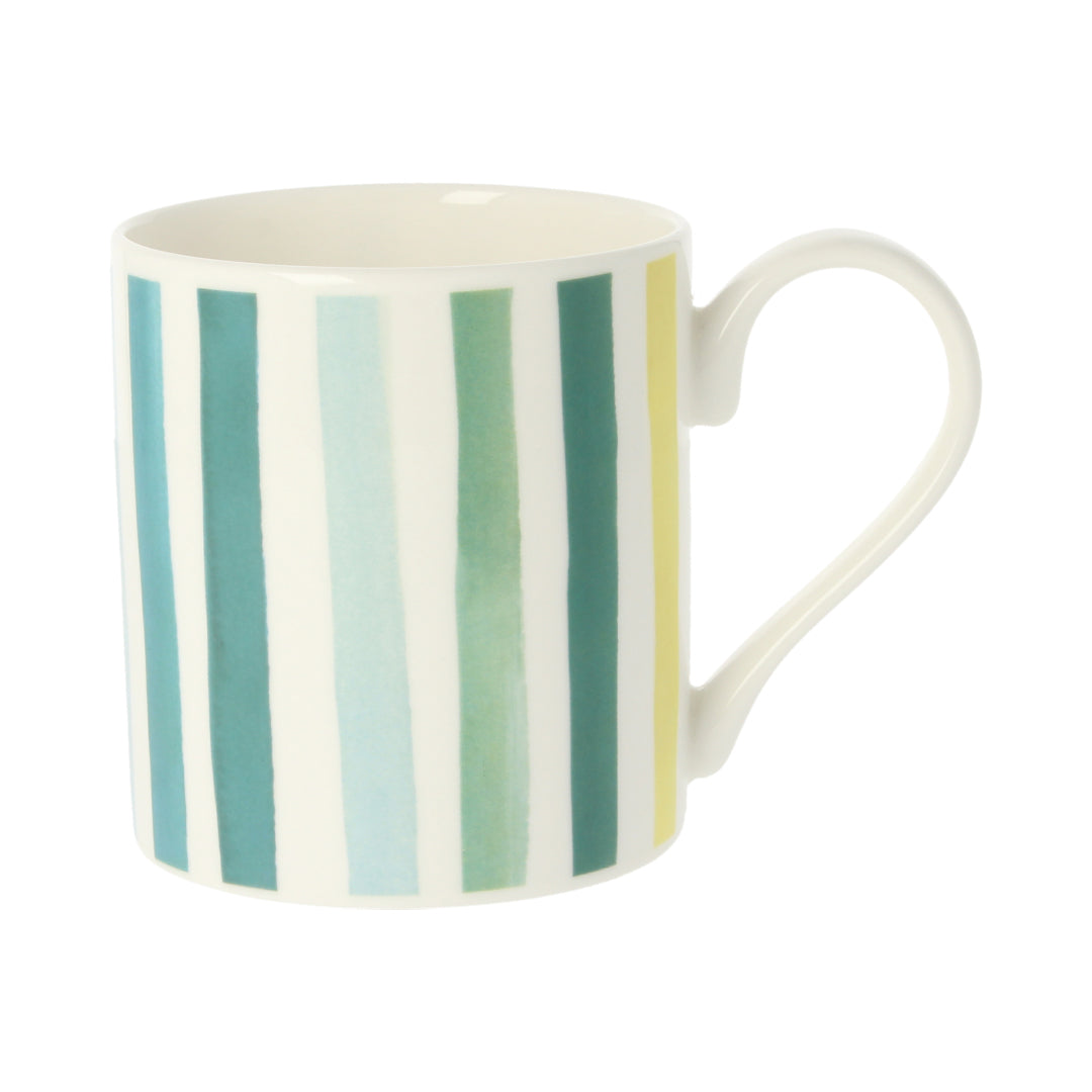 Market Stripe Celadon Mug
