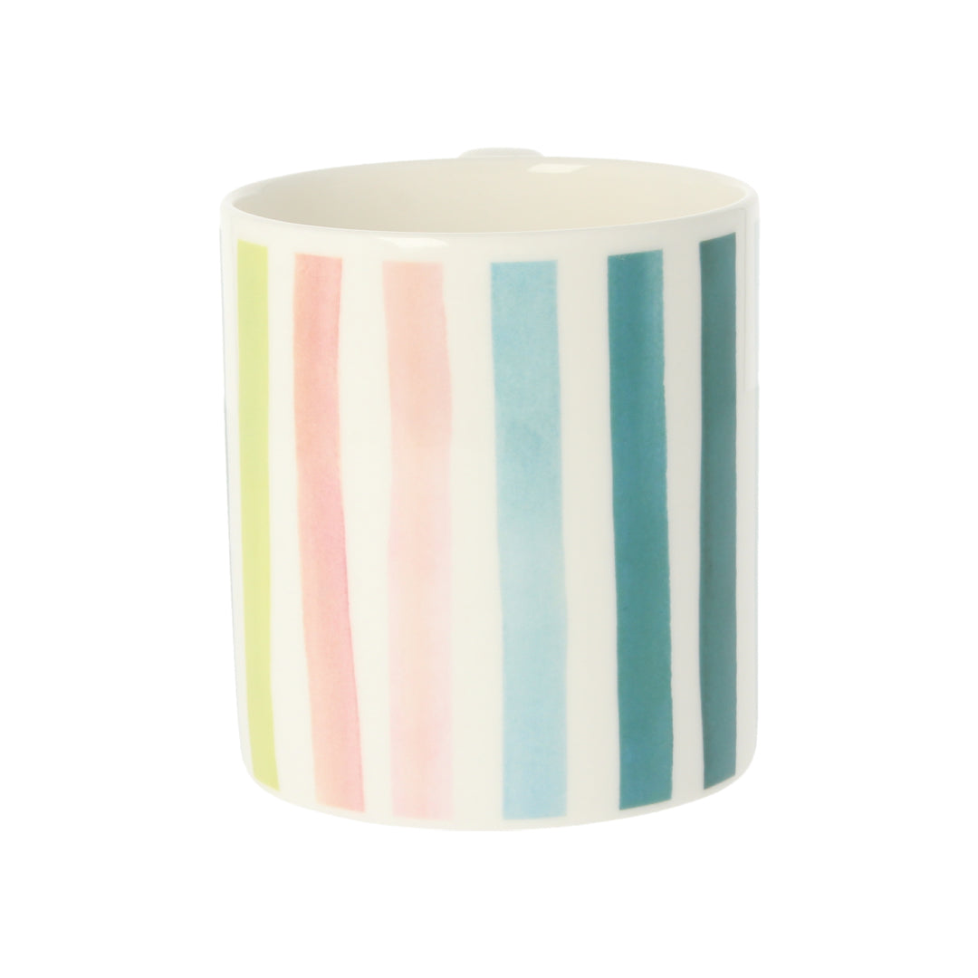 Market Stripe Celadon Mug