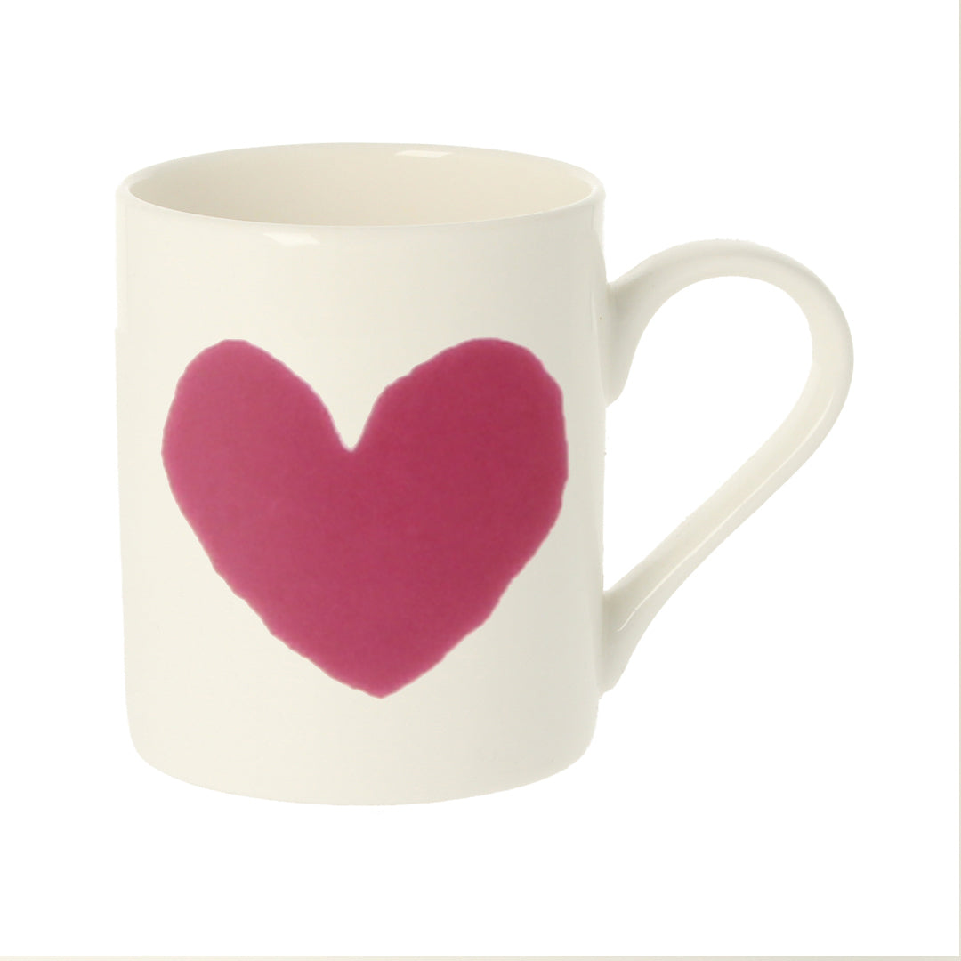 Big Maroon Heart Mug