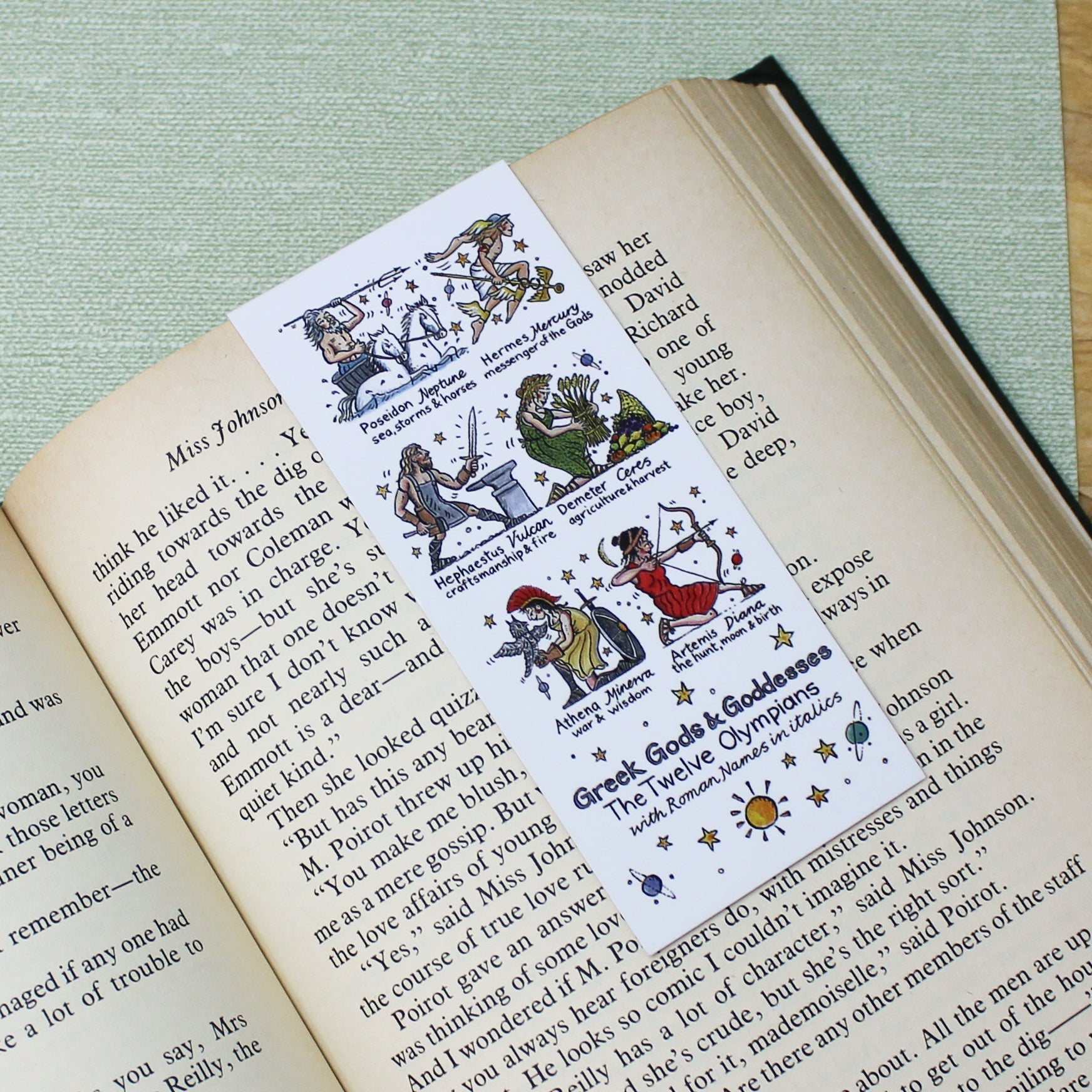 Greek Gods & Goddesses Magnetic Bookmark