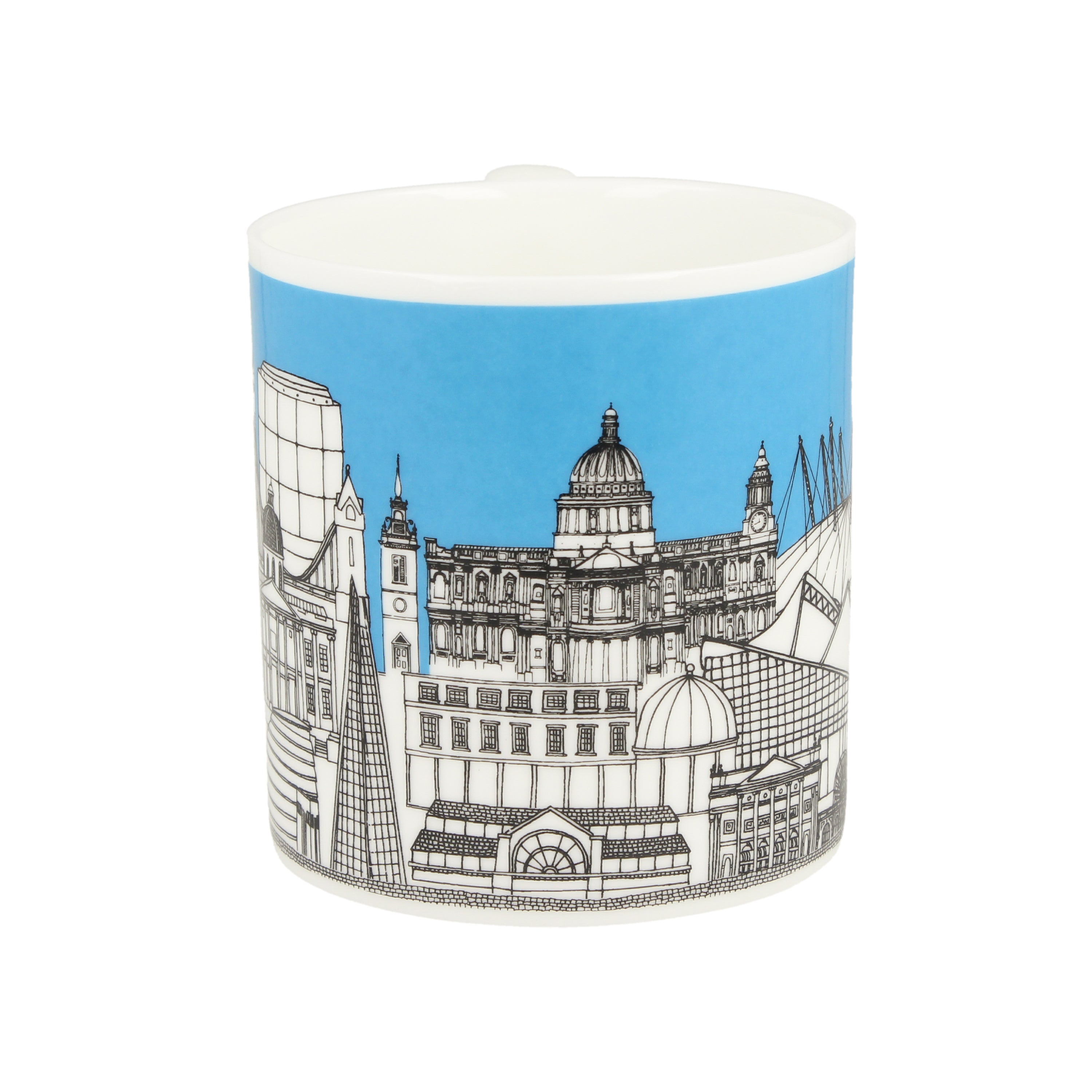 London Buildings Blue Mug