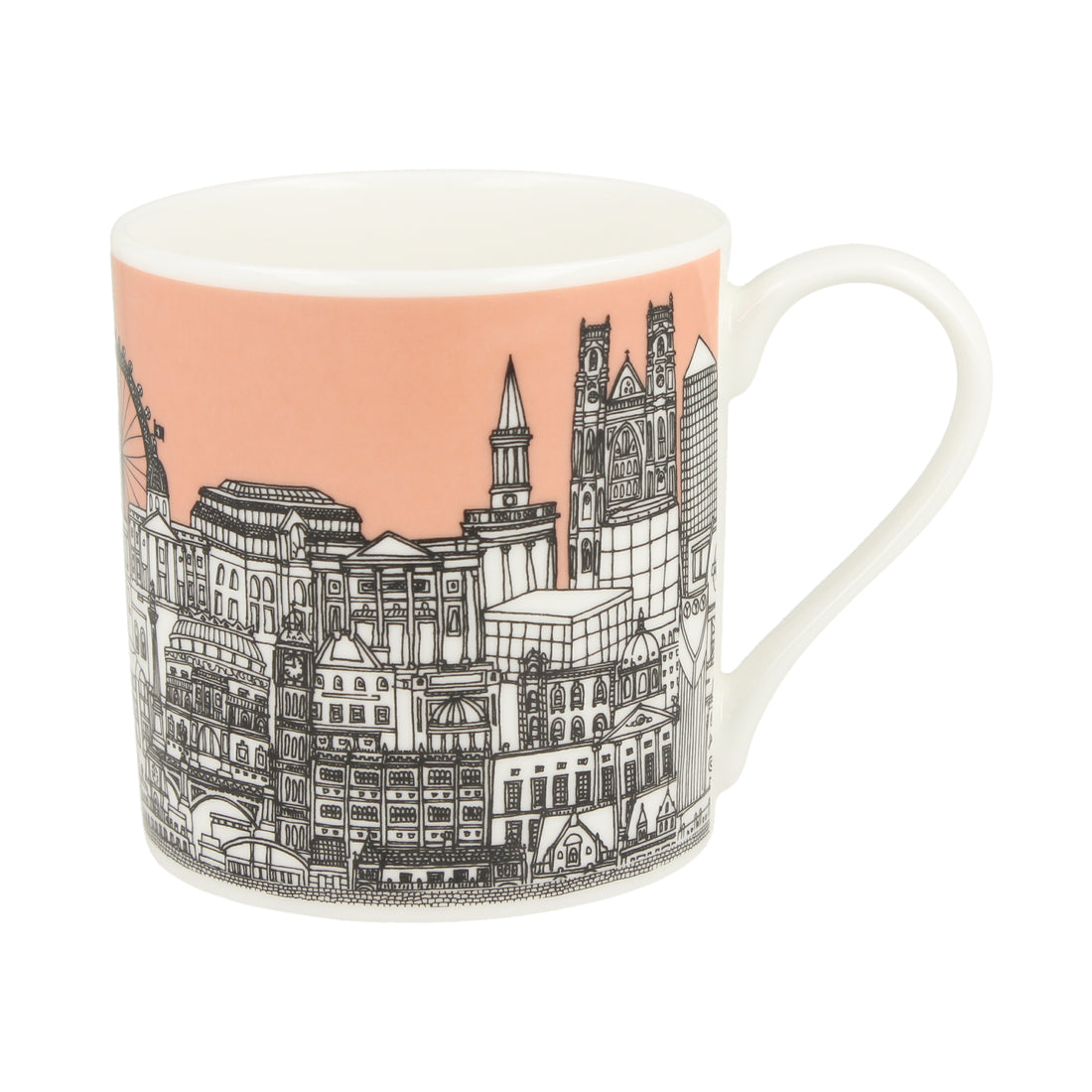 London Buildings Coral Mug