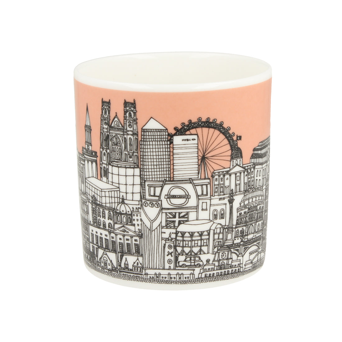 London Buildings Coral Mug