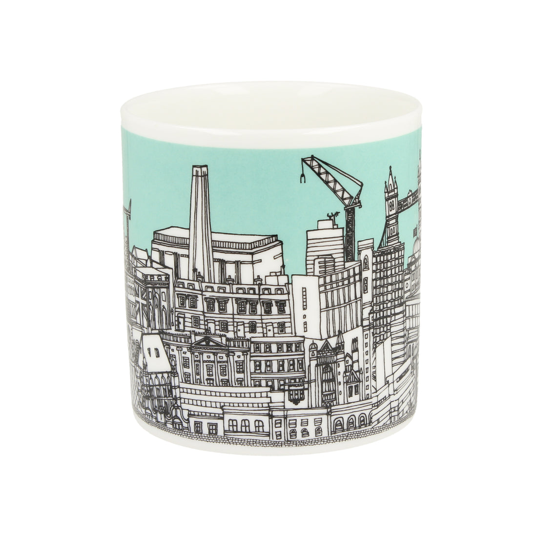 London Buildings Mint Green Mug