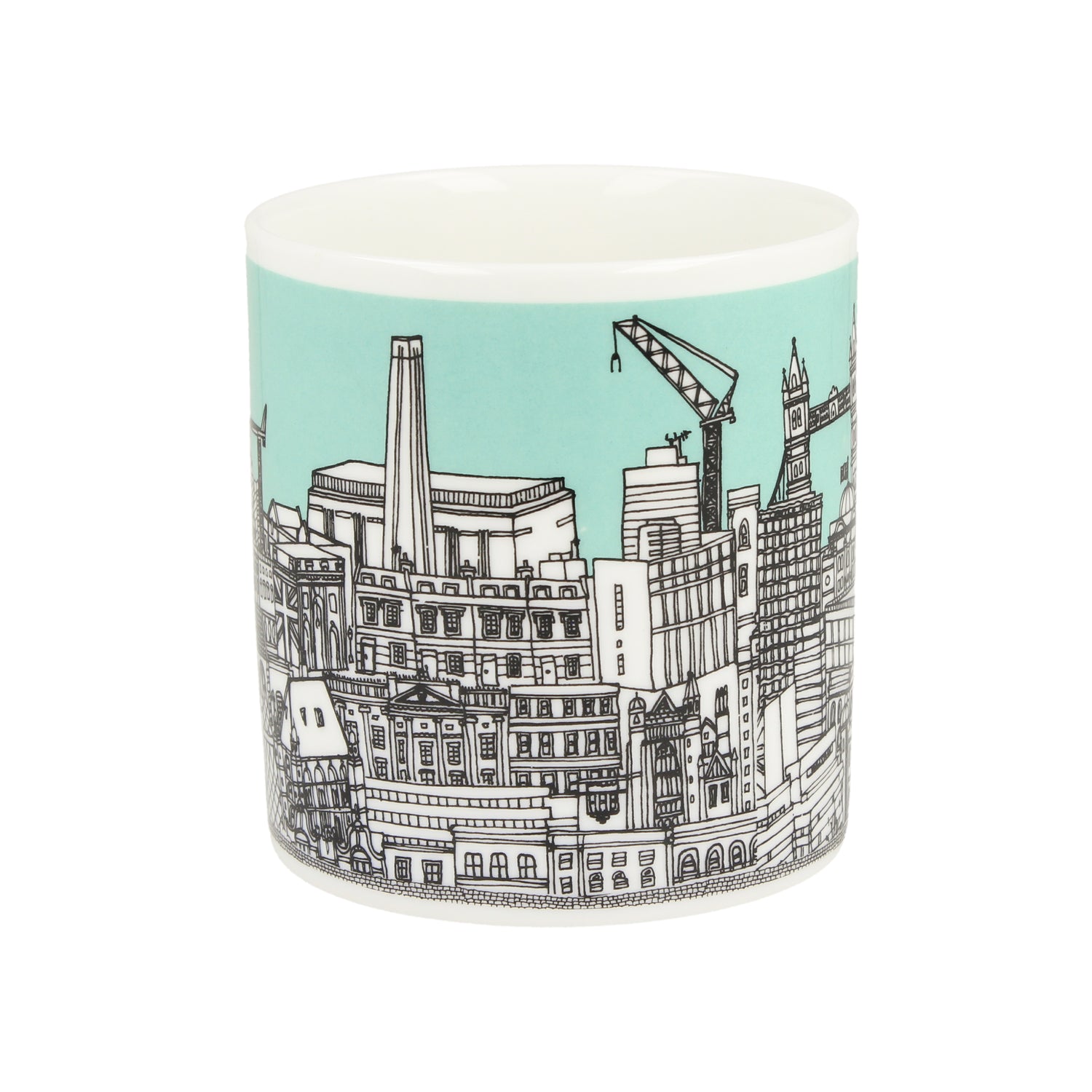 London Buildings Mint Green Mug