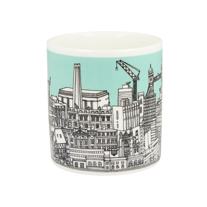 London Buildings Mint Green Mug