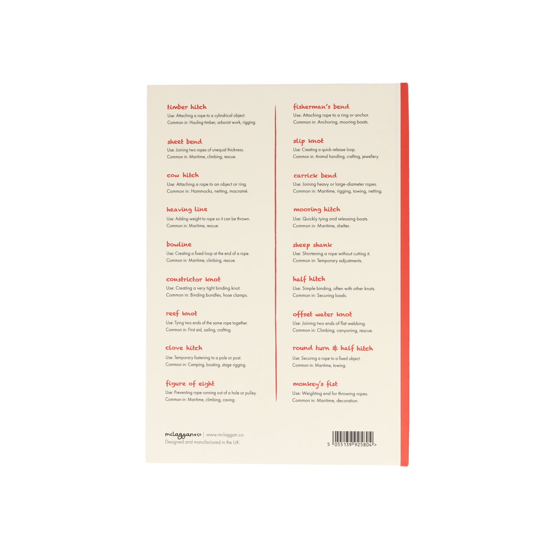 Knot Guide A5 Hardback Notebook