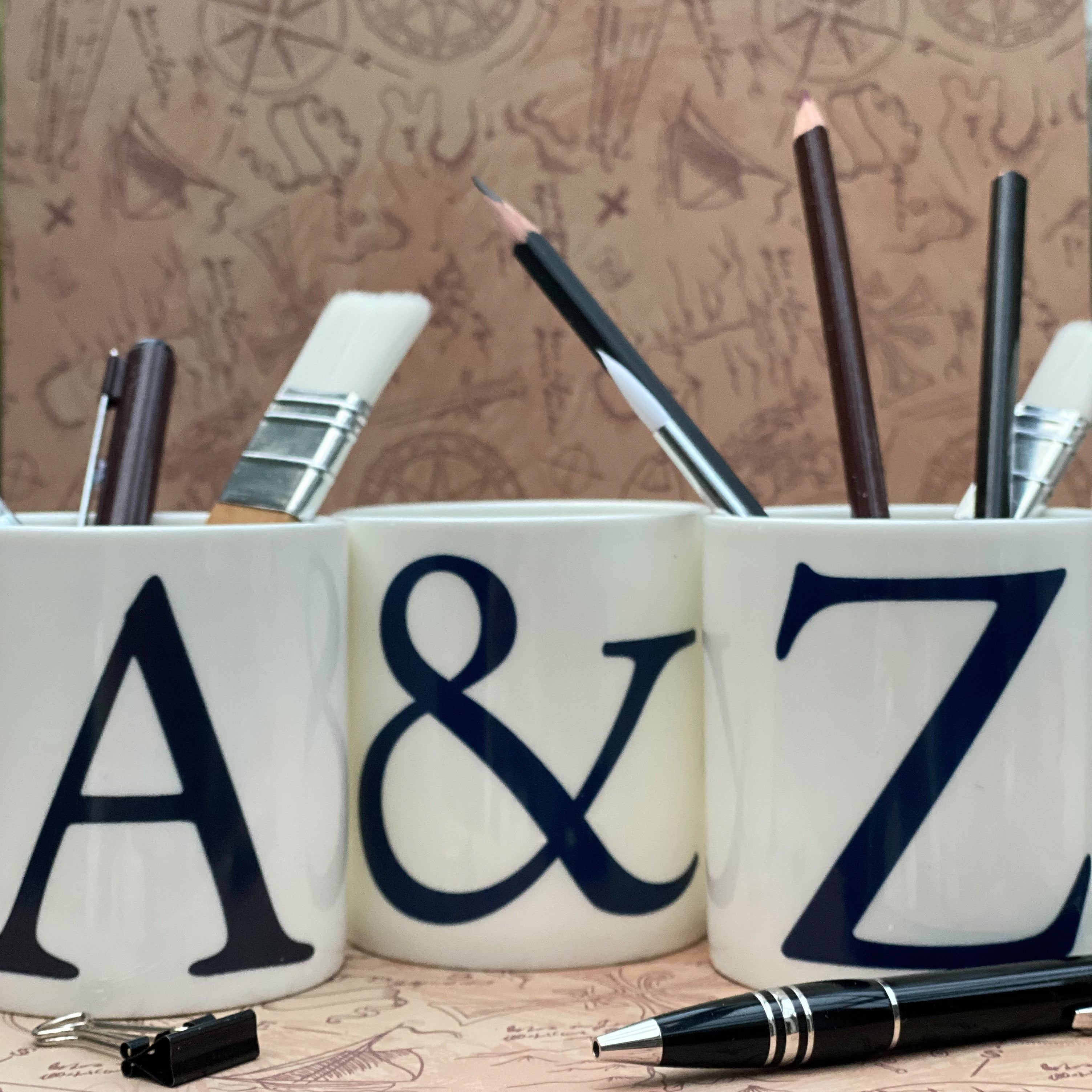 Initial Letter Pen Pot