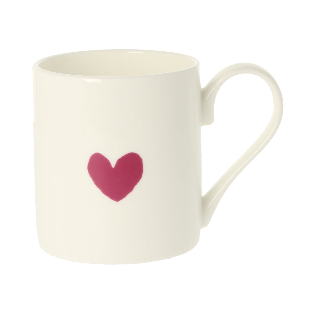 Wee Maroon Heart Mug