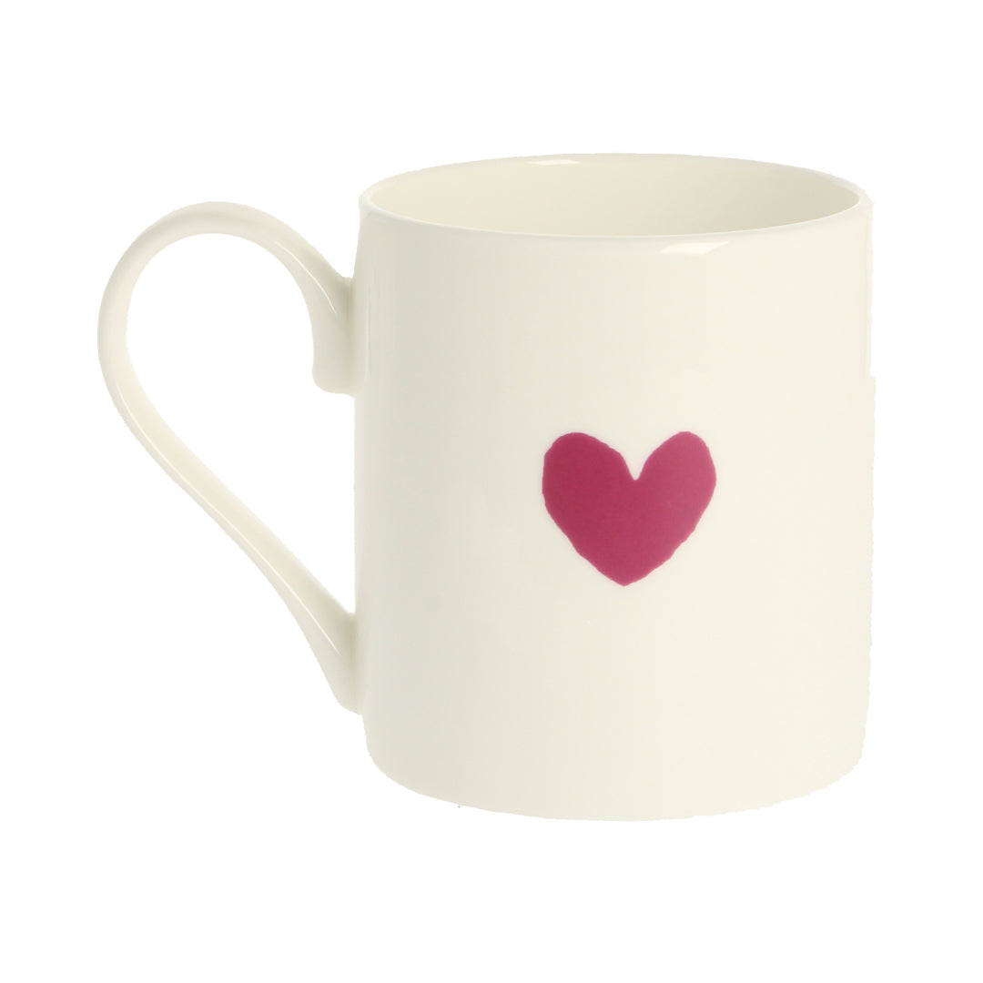 Wee Maroon Heart Mug