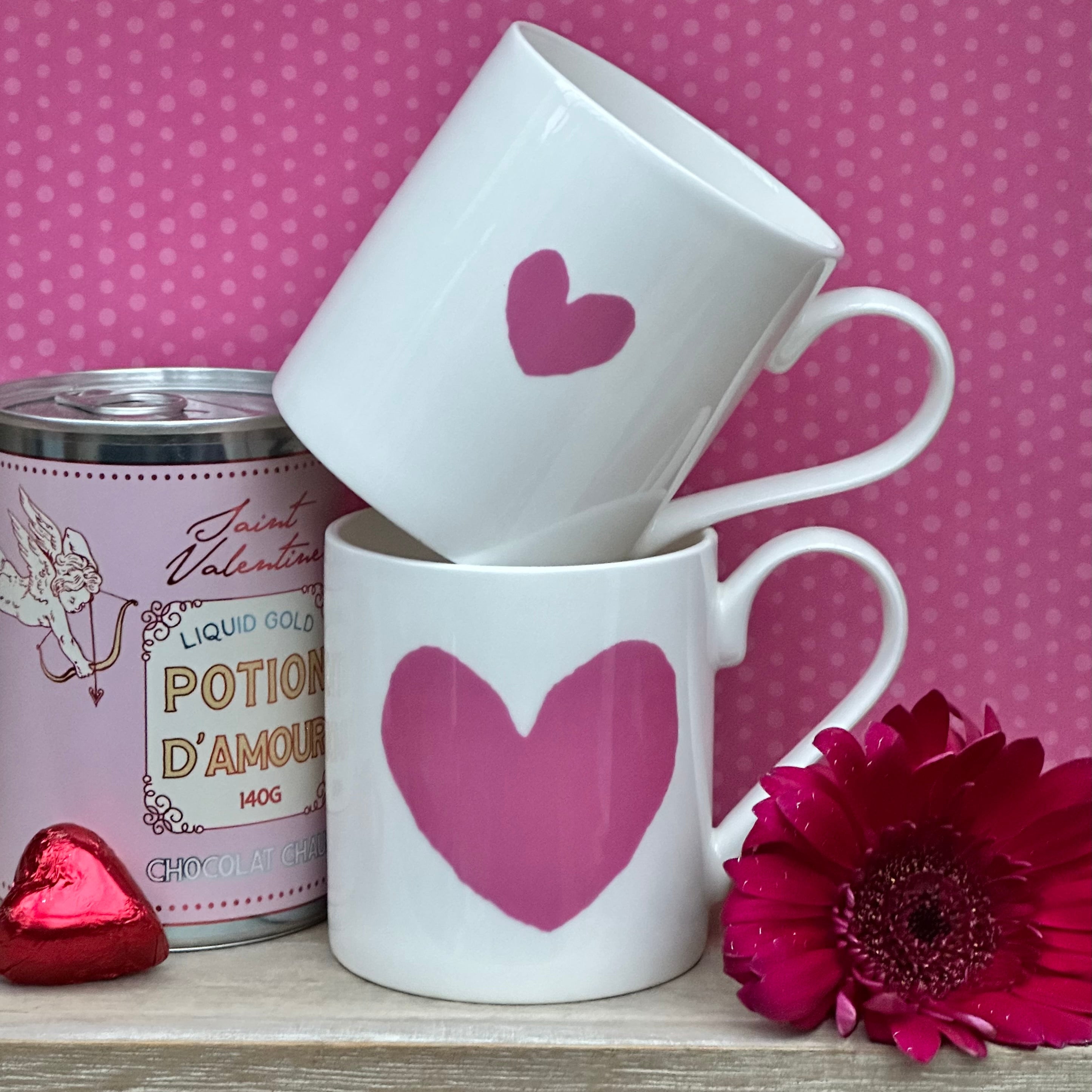 Big Heart Pink Mug