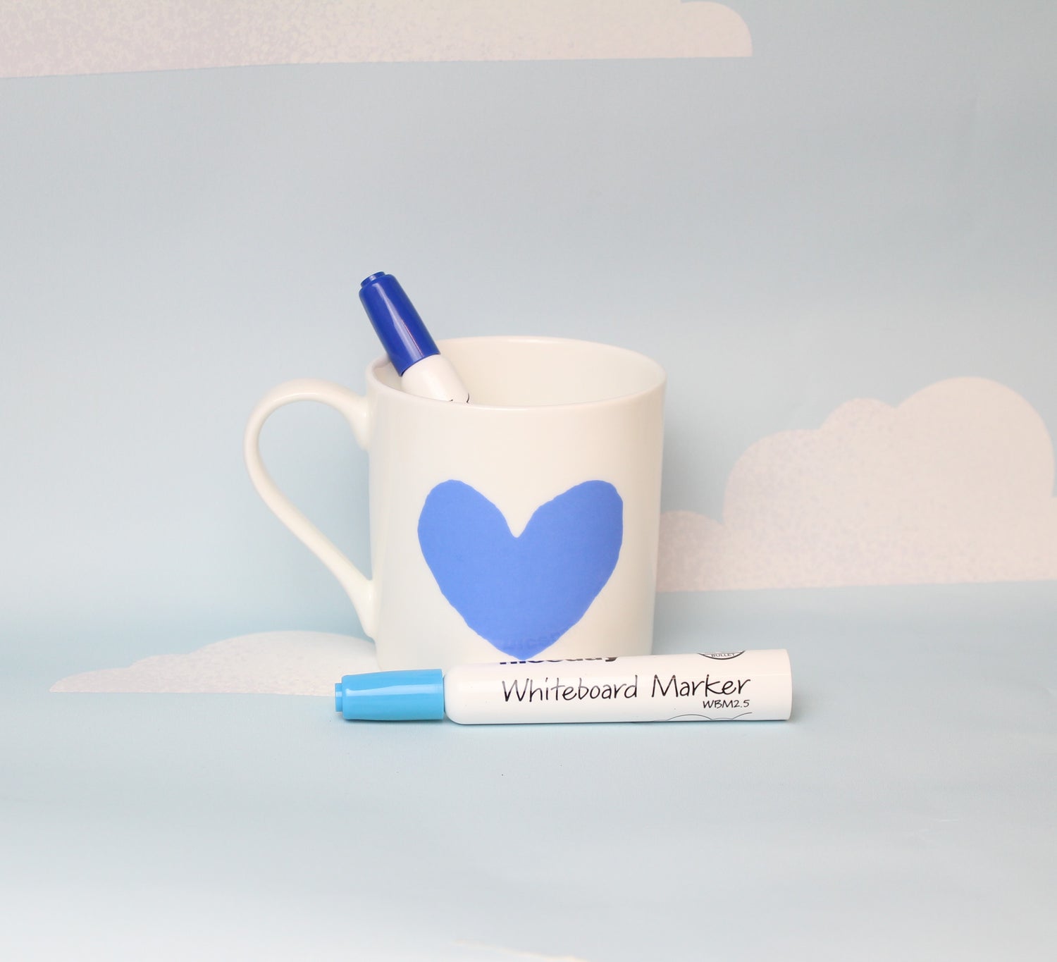 Big Heart Blue Mug