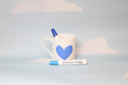 Big Heart Blue Mug