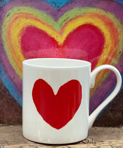 Big Heart Red Mug