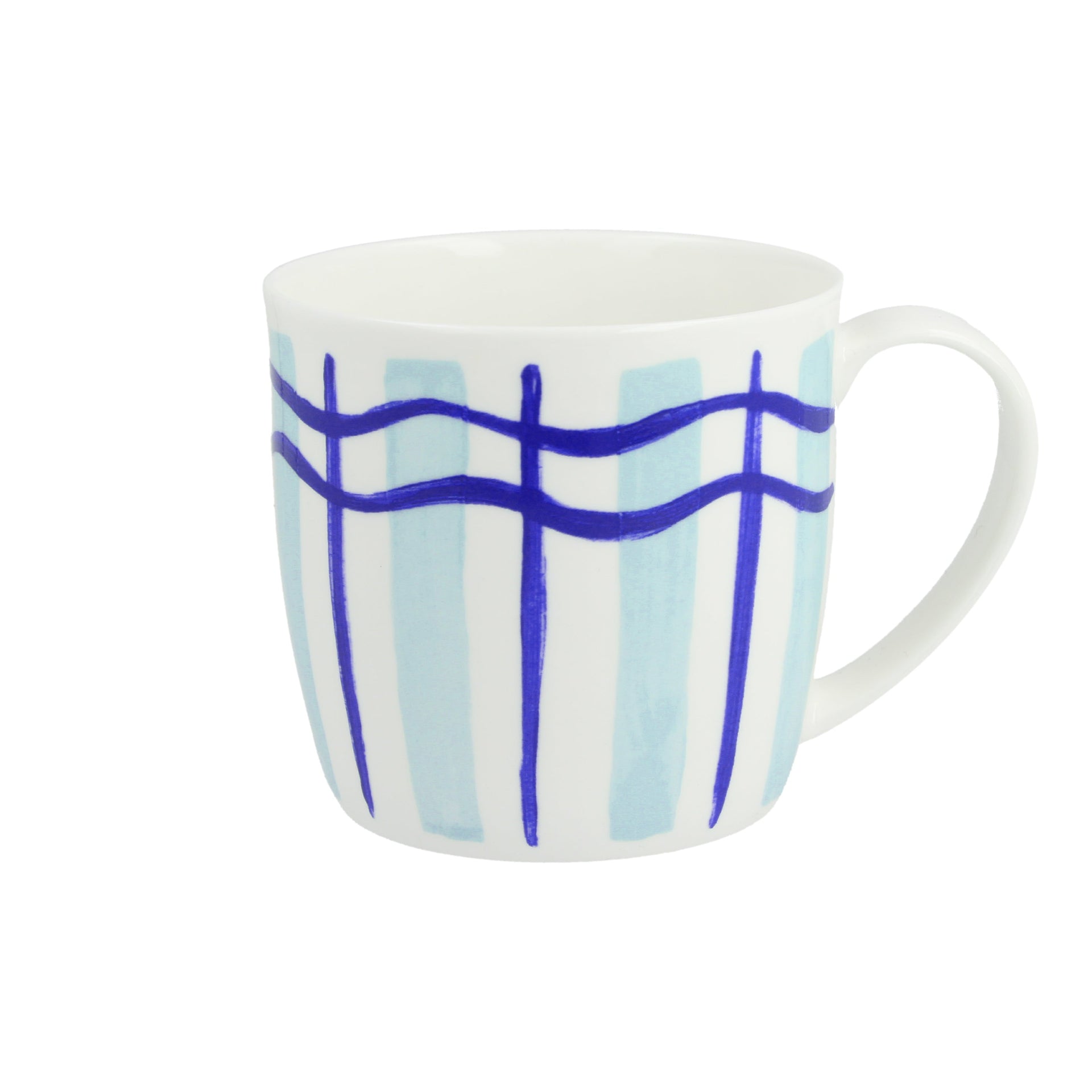 Wavy Stripe Blueberry & Mint Huggable Mug  mclaggan+co