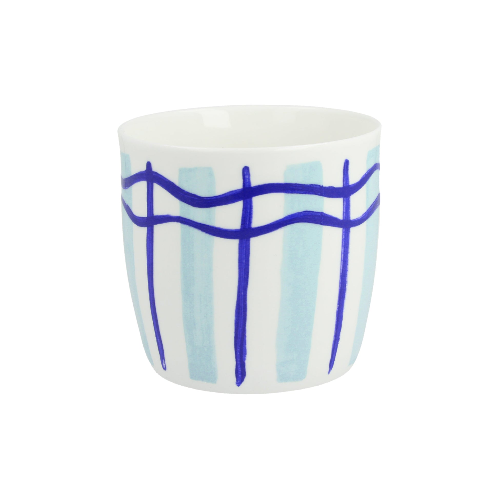 Wavy Stripe Blueberry & Mint Huggable Mug
