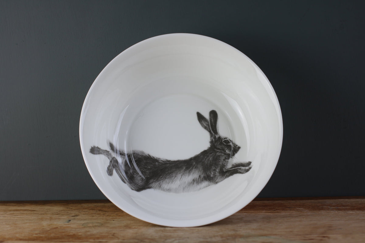 Running Hare Large Bowl