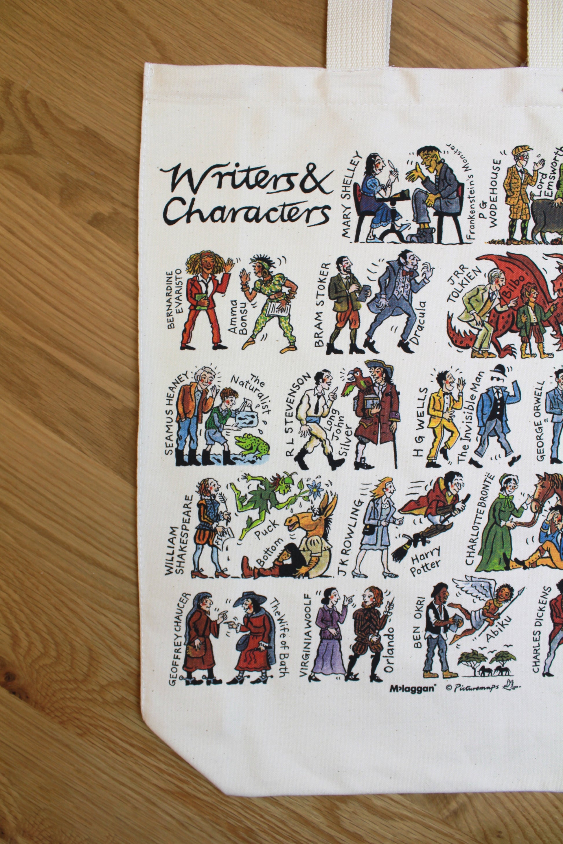 Writers & Characters Tote Bag