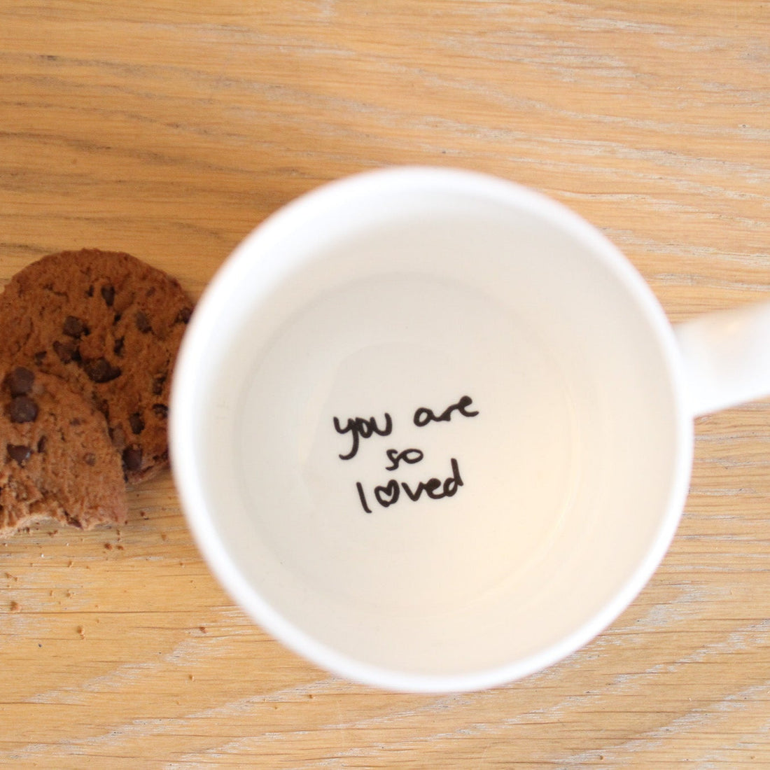 Your handwriting on a mug