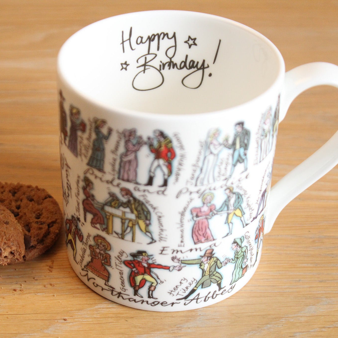 Your handwriting on a mug