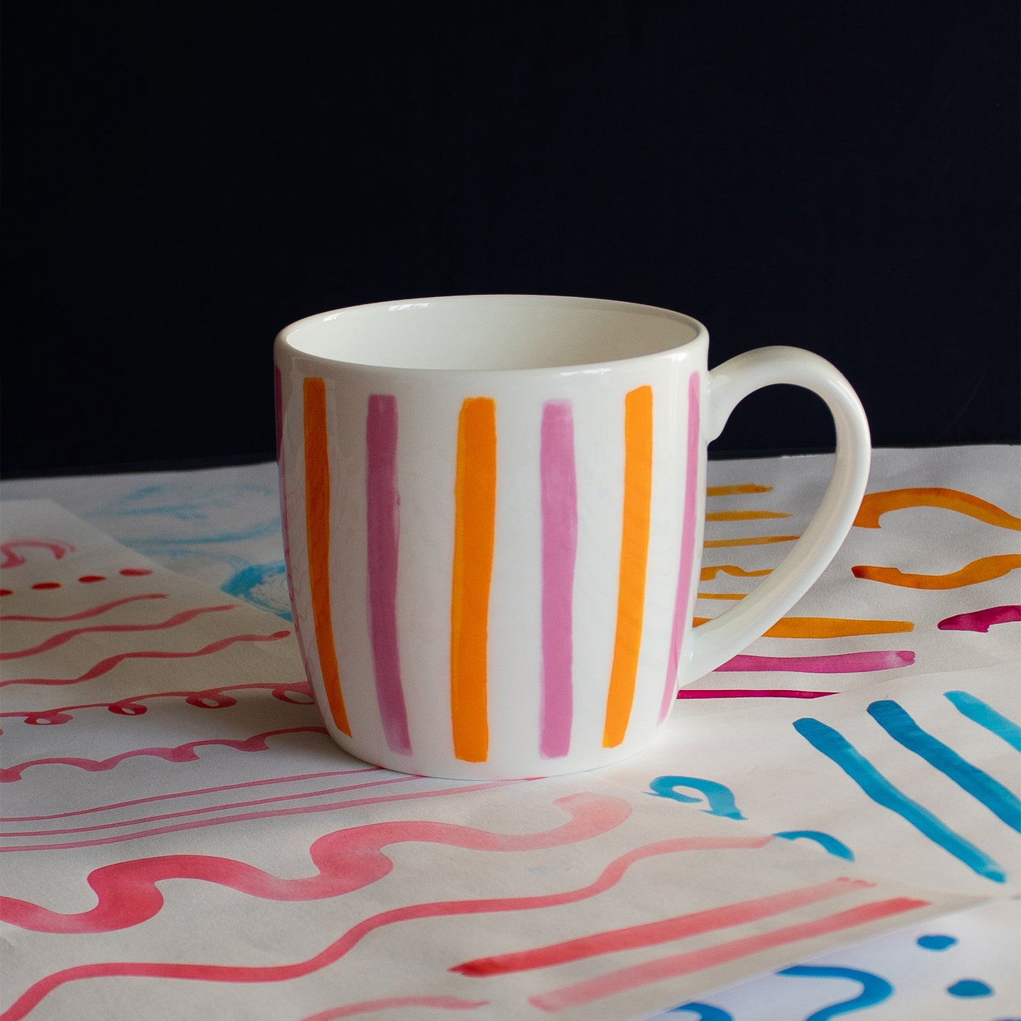 Candy Stripe Marmalade & Bubblegum Huggable Mug