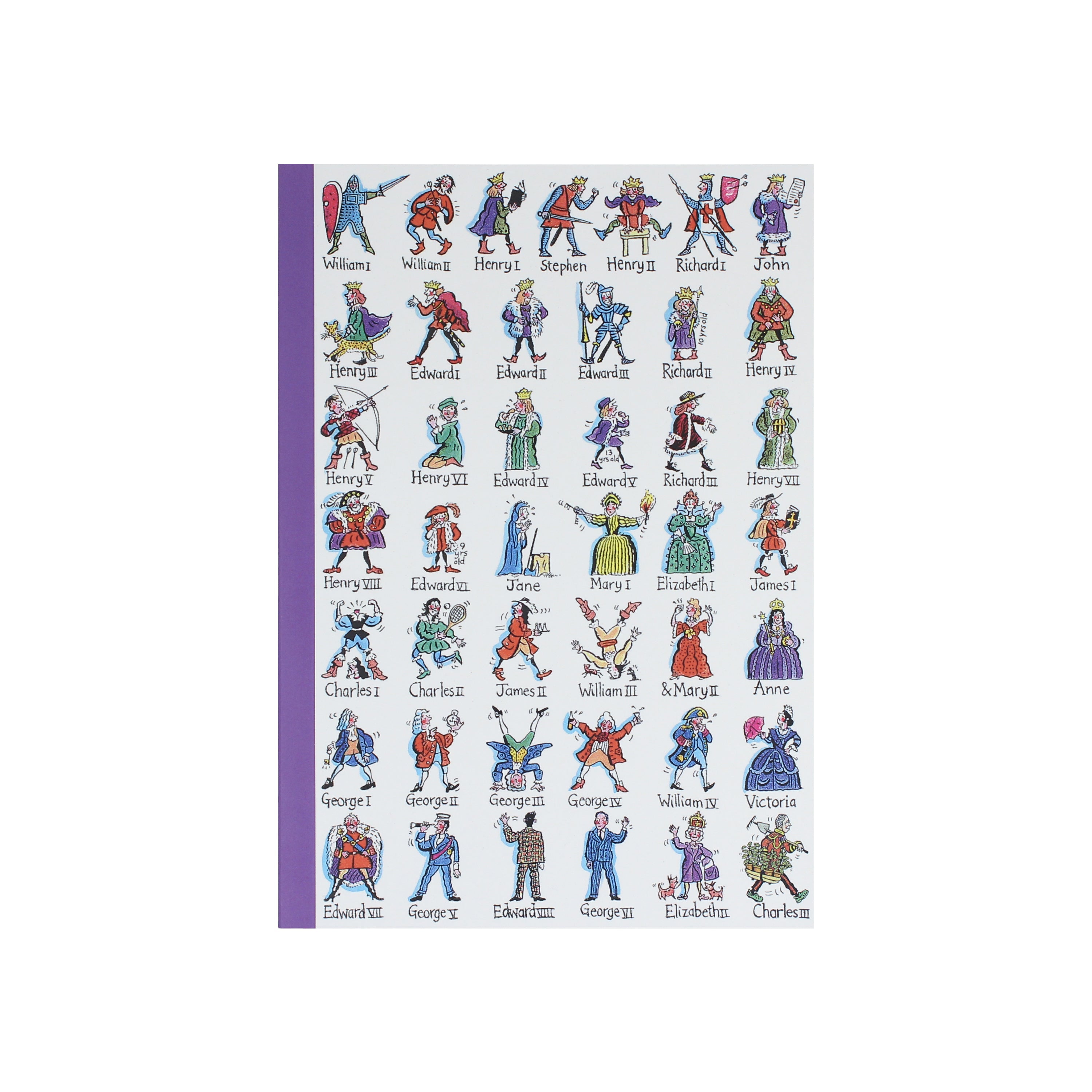 Kings & Queens of England A5 Softcover Notebook