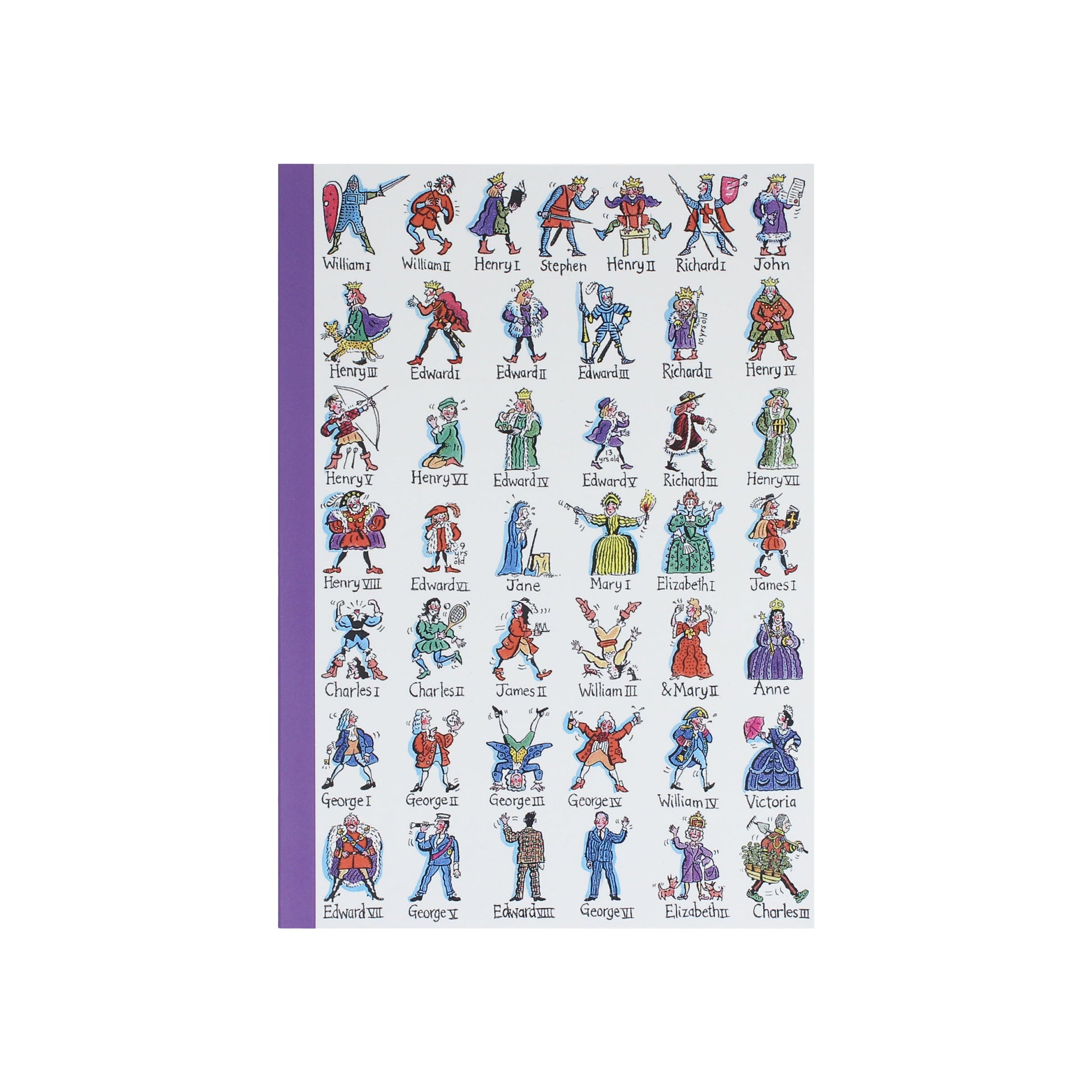 Kings & Queens of England A5 Softcover Notebook