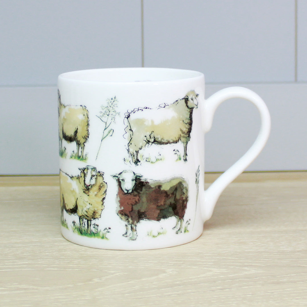 Out In The Fields Sheep Mug
